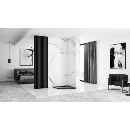 Rea Diamond brodzik pięciokątny 90x90 cm czarny REA-K8543