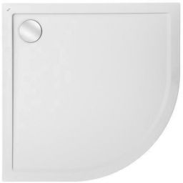 Outlet - Roca Aeron brodzik 90x90 cm półokrągły kompozyt Stonex biały A276280100