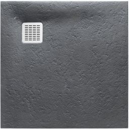Roca Terran brodzik 100x100 cm kwadratowy kompozyt Stonex szary łupek AP1033E83E801200