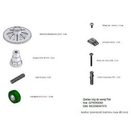 Roca zestaw nóg do brodzika Flat A27M052000
