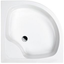 Sanplast Fris brodzik półokrągły 80x80 cm biały 615-330-0620-01-000