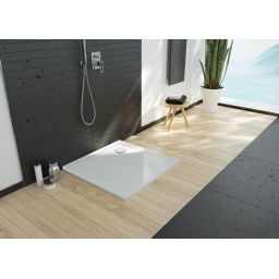 Sanplast Space Mineral brodzik 100x100 cm kwadratowy biały 645-290-0041-01-000
