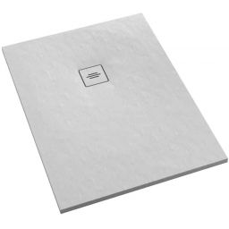 Schedline Protos brodzik 90x160 cm prostokątny biały kamień 3SP.P1P-90160/B/ST-M1/B/ST