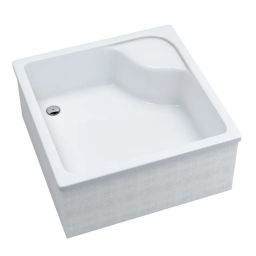 Schedpol Dante brodzik kwadratowy 80x80 cm biały 3.032