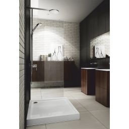 Schedpol Competia New brodzik prostokątny z syfonem 100x90 cm biały 3.4845