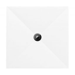 Schedpol De Luxe brodzik 90x90 cm kwadratowy Stonicryl biały 3.040