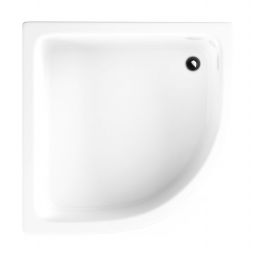 Schedpol Dafne brodzik 80x80 cm półokrągły biały 3.220