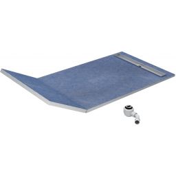 Schedpol Base S1 brodzik podpłytkowy 130+50x90 cm prostokątny Plate 10.034/OLPL