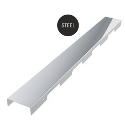 Schedpol Base S1 brodzik podpłytkowy 90 cm kwadratowy Steel 10.022/OLSL