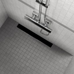 Sea-Horse odpływ prysznicowy liniowy 80 cm szkło czarne OL-AG01B-80