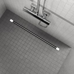 Sea-Horse Slim Black odpływ prysznicowy liniowy 70 cm czarny mat OL-L01-70-B