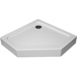 Sea-Horse brodzik 80x80 cm pięciokątny biały BKB023PK