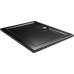 Sea-Horse brodzik 100x80 cm prostokątny czarny BKB304B