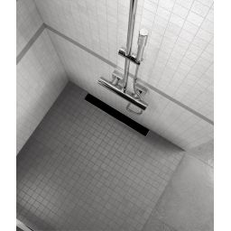 Sea-Horse odpływ prysznicowy liniowy 60 cm szkło czarne OL-AG01B-60