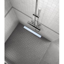 Sea-Horse odpływ prysznicowy liniowy 80 cm szkło białe OL-AG01W-80