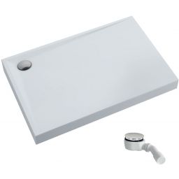 Schedpol Solido brodzik prostokątny z syfonem 100x80 cm biały 3.1465