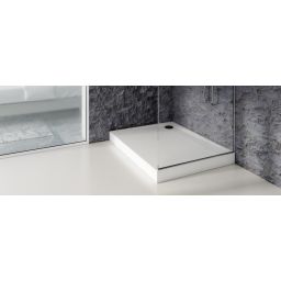 Schedpol Solido brodzik prostokątny z syfonem 100x80 cm biały 3.1465