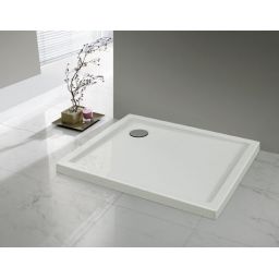 Sanplast Prestige brodzik prostokątny z powierzchnią antypoślizgową ProSafeSystem 100x80 cm biały 615-070-1330-01-002
