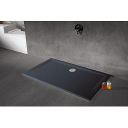 Sanplast Space Mineral brodzik 90x130 cm prostokątny B-M/Space szary łupek 645-290-0560-51-000