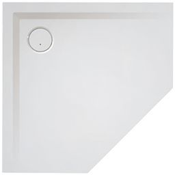 Sanplast Space Mineral brodzik 90x90 pięciokątny biały 645-290-0830-01-000