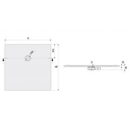 Sanplast Open Mineral brodzik kwadratowy 80x80 cm biały 645-430-0020-01-000