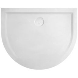 Sanplast Space Mineral brodzik 100x100 cm półokrągły przyścienny BPP-M/SPACE biały 645-290-0460-01-000