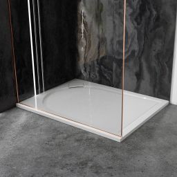 Vayer Virgo brodzik 100x90 cm prostokątny antypoślizgowy biały 100.090.001.2-1.0.0.0.0