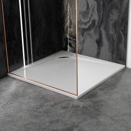 Vayer Boomerang brodzik 100x100 cm kwadratowy biały 100.100.002.2-6.0.0.0.0