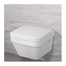 Villeroy & Boch Architectura Combi-Pack miska WC wisząca bez kołnierza z deską wolnoopadającą Weiss Alpin 5685HR01