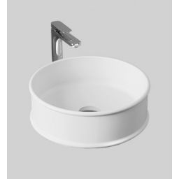 Art Ceram Atelier umywalka 44 cm nablatowa okrągła biała ATL00101;00