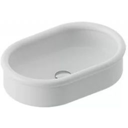 Art Ceram Brera umywalka 60x40 cm półokrągła nablatowa biała BRL00301;00