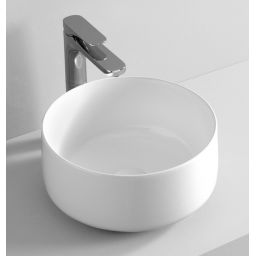 Art Ceram Cognac umywalka 35x35 cm okrągła nablatowa biała COL00405;00