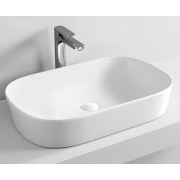 Art Ceram Ghost umywalka 65x41 cm nablatowa owalna biała GHL00201;00