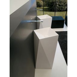 Art Ceram Sharp umywalka 50x50x85 cm wolnostojąca biała OSL00801;00