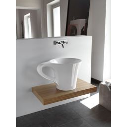 Art Ceram One Shot Cup umywalka 69x50 cm nablatowa biała OSL00501;00