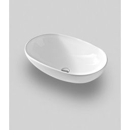 Art Ceram La Ciotola umywalka 70x42 cm nablatowa owalna biała LCL00201;00