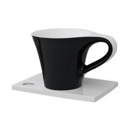 Art Ceram One Shot Cup umywalka 69x50 cm nablatowa czarny/biały OSL00501;50