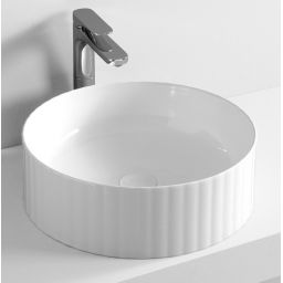 Art Ceram Millerighe umywalka 44 cm nablatowa okrągła biała OSL01001;00