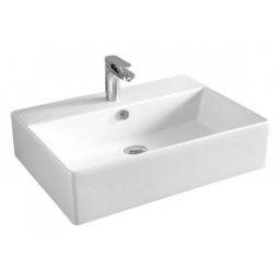 Art Ceram Quadro umywalka 65x48 cm nablatowa prostokątna biała QUL00301;00