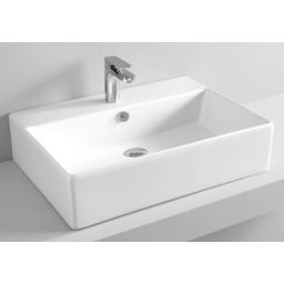 Art Ceram Quadro umywalka 65x48 cm nablatowa prostokątna biała QUL00301;00