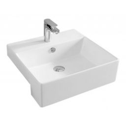 Art Ceram Quadro Semincasso umywalka 50x48 cm prostokątna biała QUL00401;00