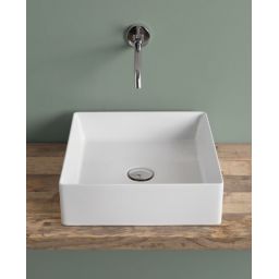 Art Ceram Scalino umywalka 38 cm nablatowa kwadratowa biała SCL00101;00