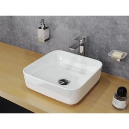 Actima Cori 38 umywalka nablatowa 38,5x38,5 cm kwadratowa biała CEAC.2201.WH