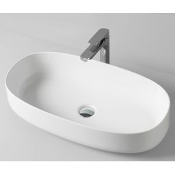 Art Ceram Cognac umywalka 68x35 cm nablatowa owalna czarna COL00503;00