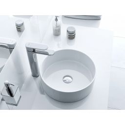 Actima Ovia umywalka nablatowa 36 cm okrągła biała CEAC.2501.WH