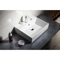 Isvea Sistema umywalka 50x42 cm ścienna prostokątna biała 10SF50051