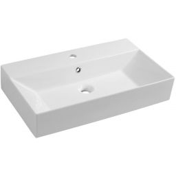 Outlet - Isvea Sistema umywalka 70x42cm nablatowa prostokątna biała 10SF50070