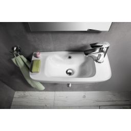 Isvea Small umywalka 51x21,5 cm ścienna prostokątna biała 10TP70051