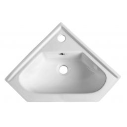 Aqualine umywalka 41x41 cm meblowa narożna biała 1601-40
