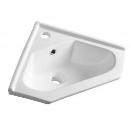 Aqualine umywalka 41x41 cm meblowa narożna biała 1601-40